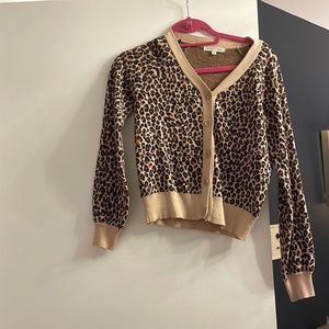 NWOT cheetah cardigan